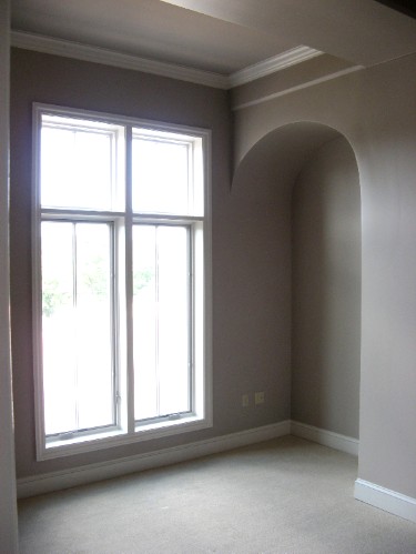 Master Bedroom
                with custom designed architectural alcove!